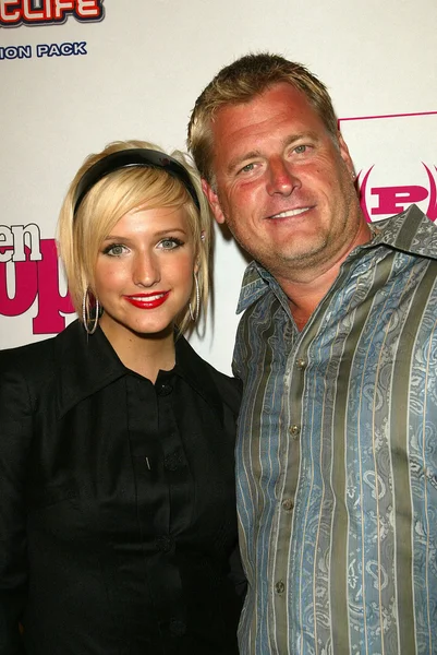 Ashlee Simpson, Joe Simpson — Fotografia de Stock