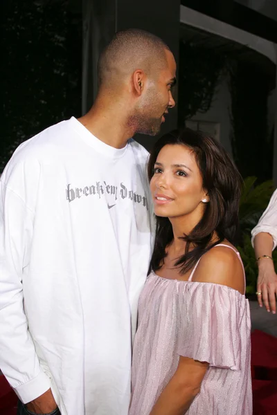 Tony parker och eva longoria — Stockfoto