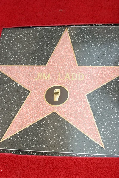 Jim ladd yıldızı hollywood Şöhret Kaldırımı — Stok fotoğraf