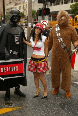 Bai ling ve eetflix star wars hayranları için dvd Rölyef teslim