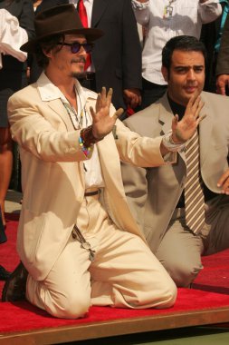 Johnny depp el ve ayak izi töreni