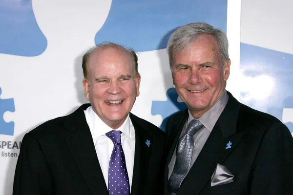 Wright Bob, tom brokaw — Fotografia de Stock