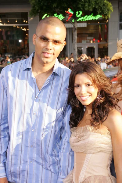 Tony parker ve eva longoria — Stok fotoğraf