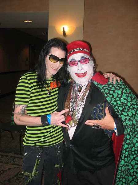 Khhryst e Conde Smokula na Convenção de Fangoria, Burbank Hilton, Burbank, CA 06-05-05 — Fotografia de Stock