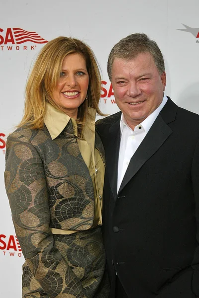 William shatner ve eşi elizabeth — Stok fotoğraf