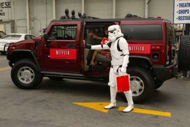 Bai ling ve eetflix star wars hayranları için dvd Rölyef teslim