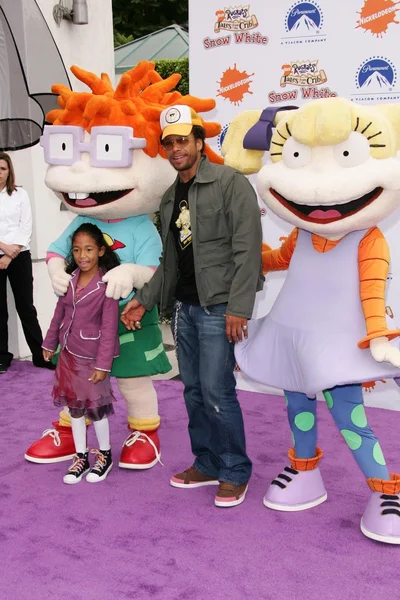 Gary Dourdan e la figlia Nyla — Foto Stock