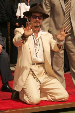 Johnny depp el ve ayak izi töreni