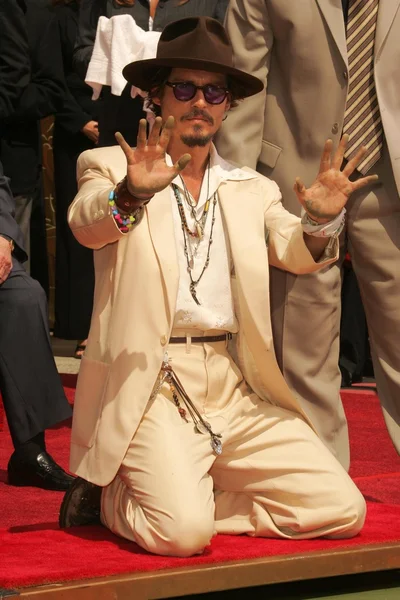 Johnny depp el ve ayak izi töreni