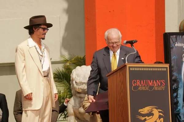 Johnny Depp Hand and Footprint Ceremony — Stock Photo, Image