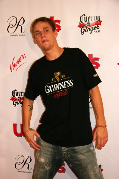 Aaron carter w 2005 mtv video music awards nam tygodniowy partii. Sagamore hotel, miami, FL 08-27-05. — Zdjęcie stockowe