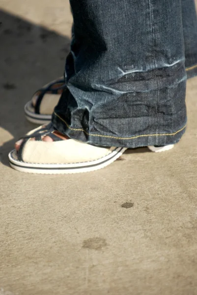 Teri Hatcher's schoenen — Stockfoto