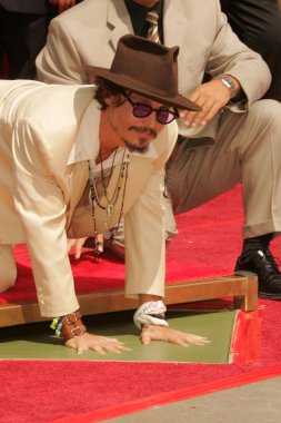 Johnny depp el ve ayak izi töreni