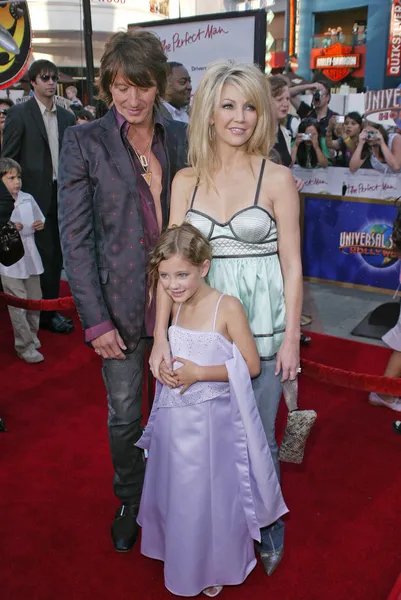 Richie sambora, heather locklear és ava elizabeth locklear — Stock Fotó