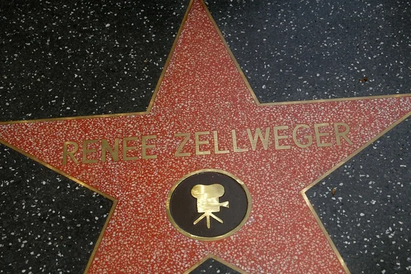 Renee Zellweger's star — Stock Photo, Image