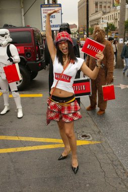 Bai ling ve eetflix star wars hayranları için dvd Rölyef teslim