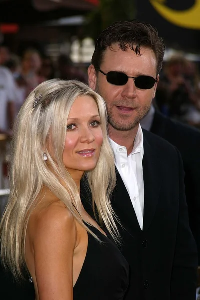 Russell crowe a manželka danielle spencer — Stock fotografie