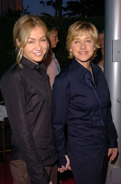 Portia di rossi und ellen degeneriert — Stockfoto