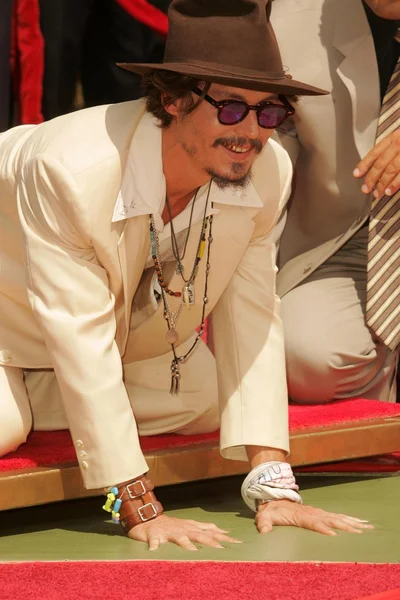 Johnny depp el ve ayak izi töreni