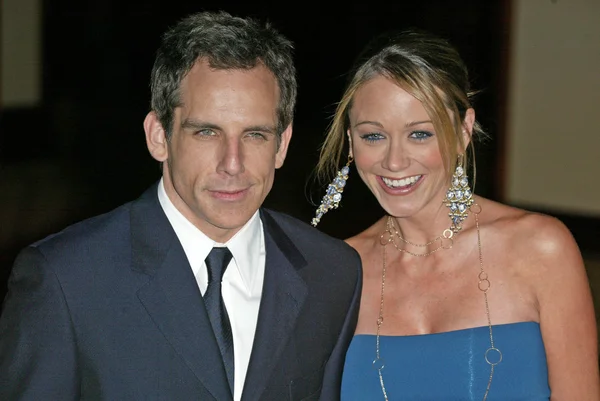 Ben stiller ve karısı christine taylor — Stok fotoğraf