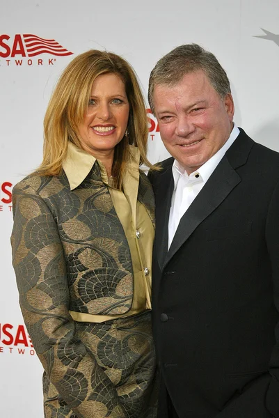 William shatner en vrouw elizabeth — Stockfoto