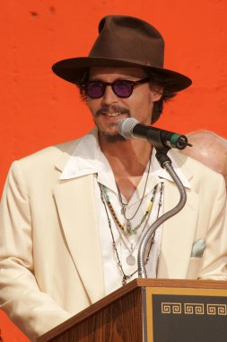 Johnny depp el ve ayak izi töreni