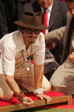 Johnny depp el ve ayak izi töreni