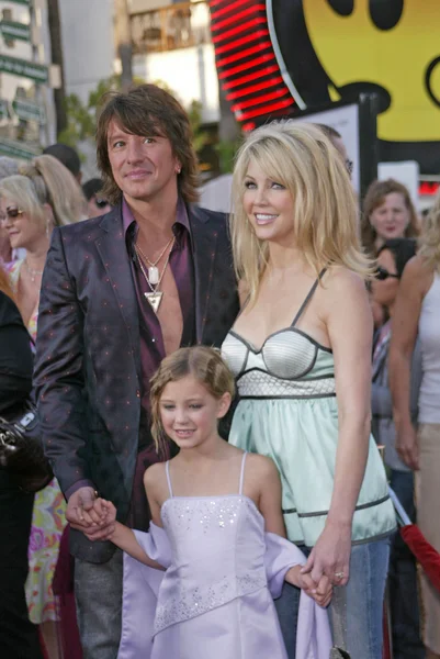 Richie Sambora, Heather Locklear and Ava Elizabeth Locklear — Stock Photo, Image