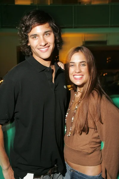 Alex Rodriguez and Katie Chonacas at the Cris beauty spa and party featuring Nectar of the Gods. Avalon Hotel, Beverly Hills, CA. 10-06-05 — Stock Photo, Image