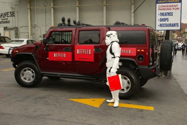 Bai ling ve eetflix star wars hayranları için dvd Rölyef teslim