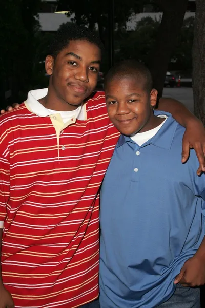 Christopher Massey and Kyle Orlando Massey — Stock Photo, Image