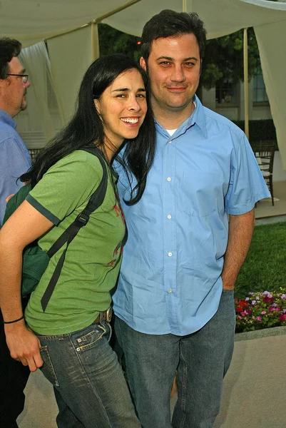 Sarah Silverman y Jimmy Kimmel — Foto de Stock