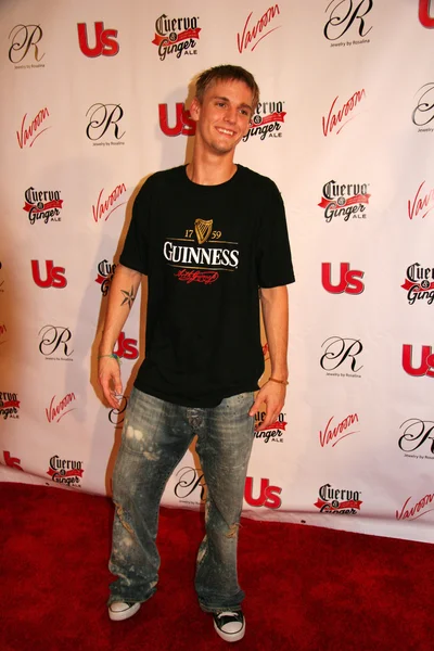 Aaron carter w 2005 mtv video music awards nam tygodniowy partii. Sagamore hotel, miami, FL 08-27-05. — Zdjęcie stockowe