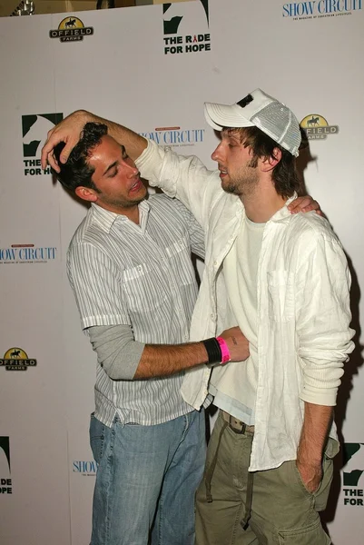 Zachary Levi and Joel Moore — Stock Photo, Image