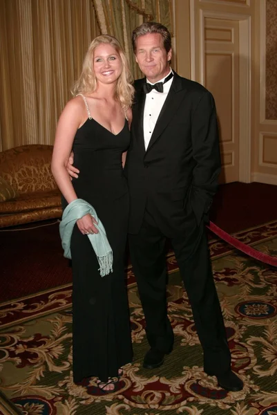 Isabelle Bridges and Jeff Bridges — Stock Photo, Image