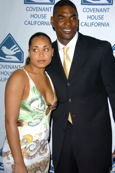 Keyshawn Johnson al 2005 Covenant With Youth Gala, Beverly Hilton Hotel, Beverly Hills, CA 05-13-05 — Foto Stock