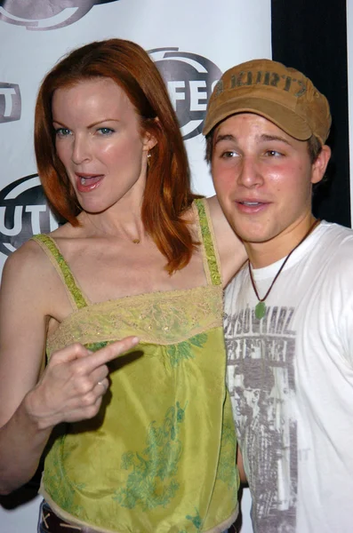 Marcia cross i shawn pyfrom — Zdjęcie stockowe