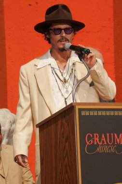 Johnny depp el ve ayak izi töreni