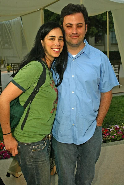 Sarah silverman i jimmy kimmel — Zdjęcie stockowe