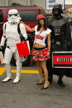 Bai ling ve eetflix star wars hayranları için dvd Rölyef teslim