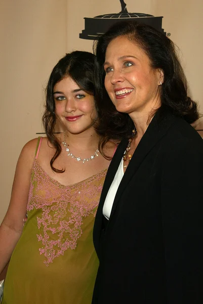 Эрин Грей и ее дочь — стоковое фото