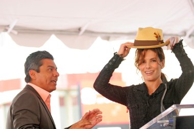 sandra bullock hollywood Şöhret Kaldırımı'nda bir yıldız ile onur