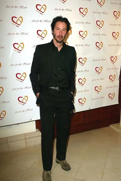 Keanu Reeves no Primeiro Treinador Anual Art Gala Event Art for the Heart, Christies, Beverly Hills, CA 11-04-04 — Fotografia de Stock