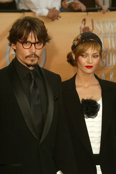 Johnny Depp y Vanessa Paradis — Foto de Stock