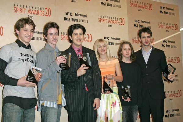 Trevor Morgan, Ryan Kelley, Josh Peck, Carly Schroeder, Rory Culkin y Scott Mechlowicz — Foto de Stock