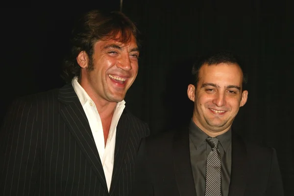 Javier bardem und alejandro amenabar — Stockfoto