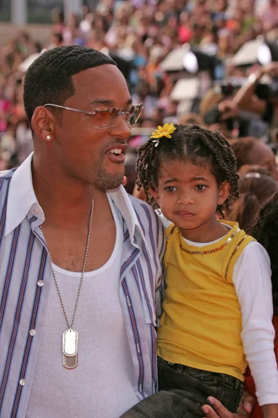 Will Smith and Willow Smith — Stock Photo, Image