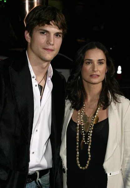 Ashton kutcher a demi moore — Stock fotografie