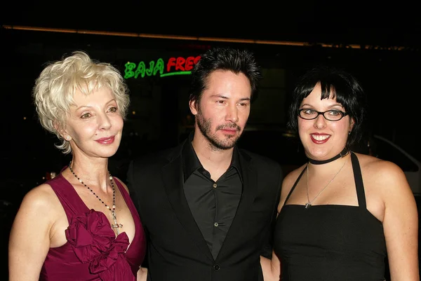 Patricia Taylor, Keanu Reeves y Kim Reeves — Foto de Stock