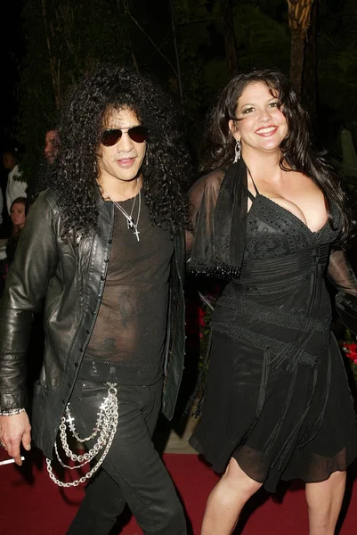 Slash and wife Perla — Stock Photo, Image